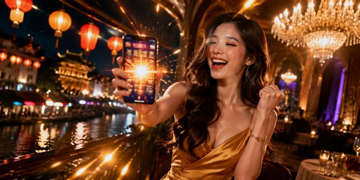 Cảnh đêm phố casino di động tại Huế